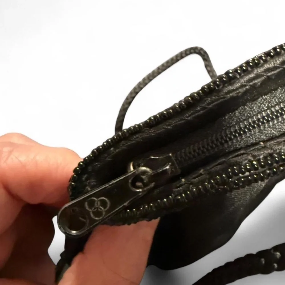 vintage La Regale black beaded evening bag
